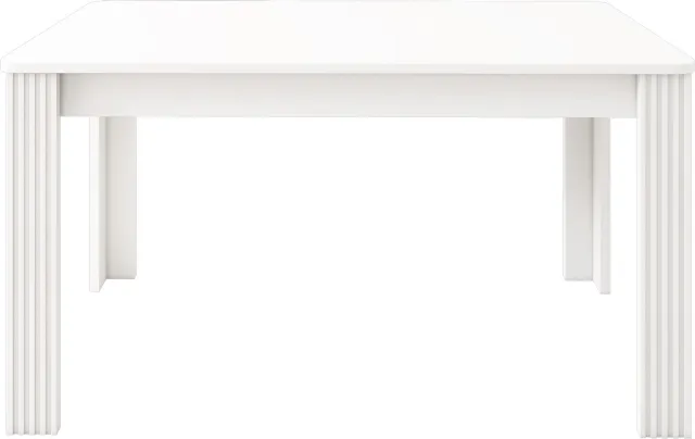 SONNENH Eettafel - Vier brede poten - 116 x 65 cm - 116 x 65 x 75 cm - Wit
