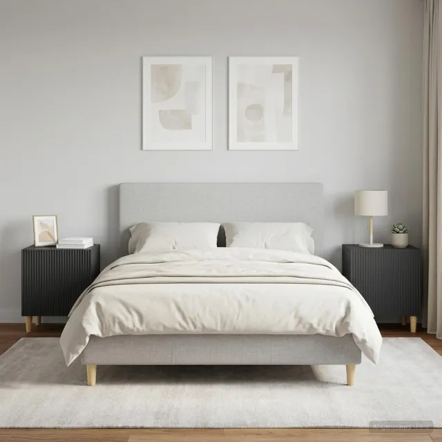 vidaXL Nachtkastje 2 st Zwart 43 x 34,5 x 50 cm Bewerkt hout, foto 2