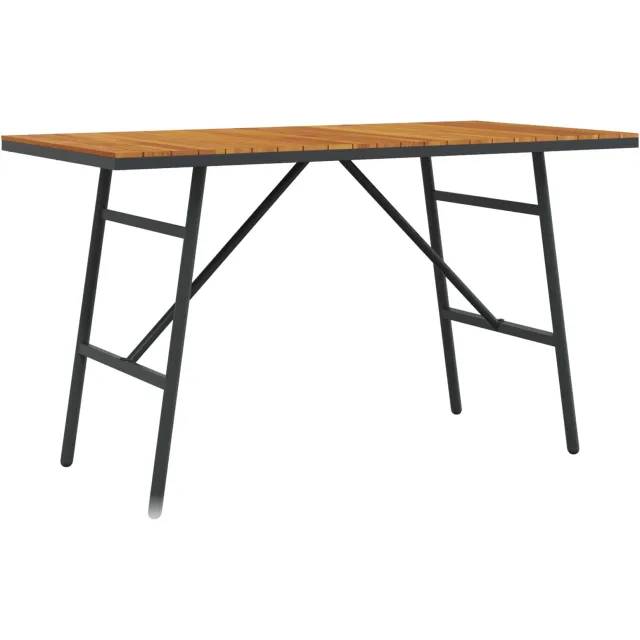 vidaXL Eettafel Bruin 110 x 55 x 61,5 cm Massief Acaciahout, foto 2