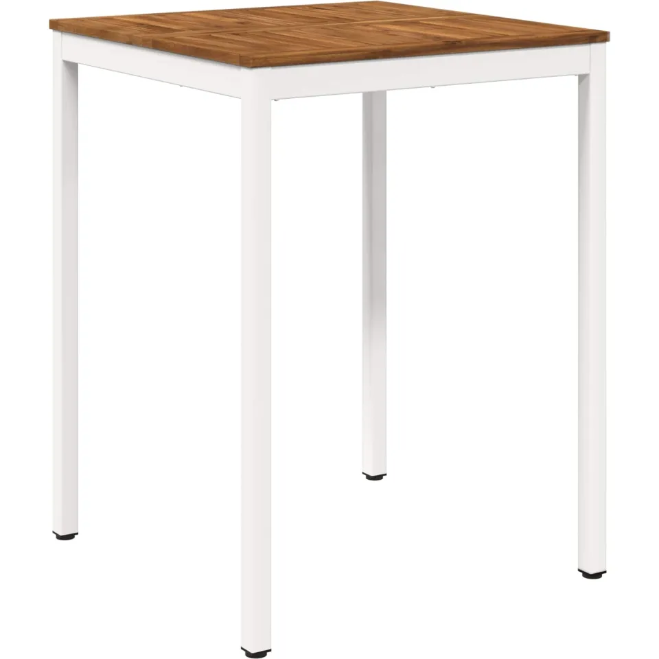 vidaXL Tuinbar Tafel NAARDEN Natuurlijk en Wit 80 x 80,5 x 105 cm, foto 3