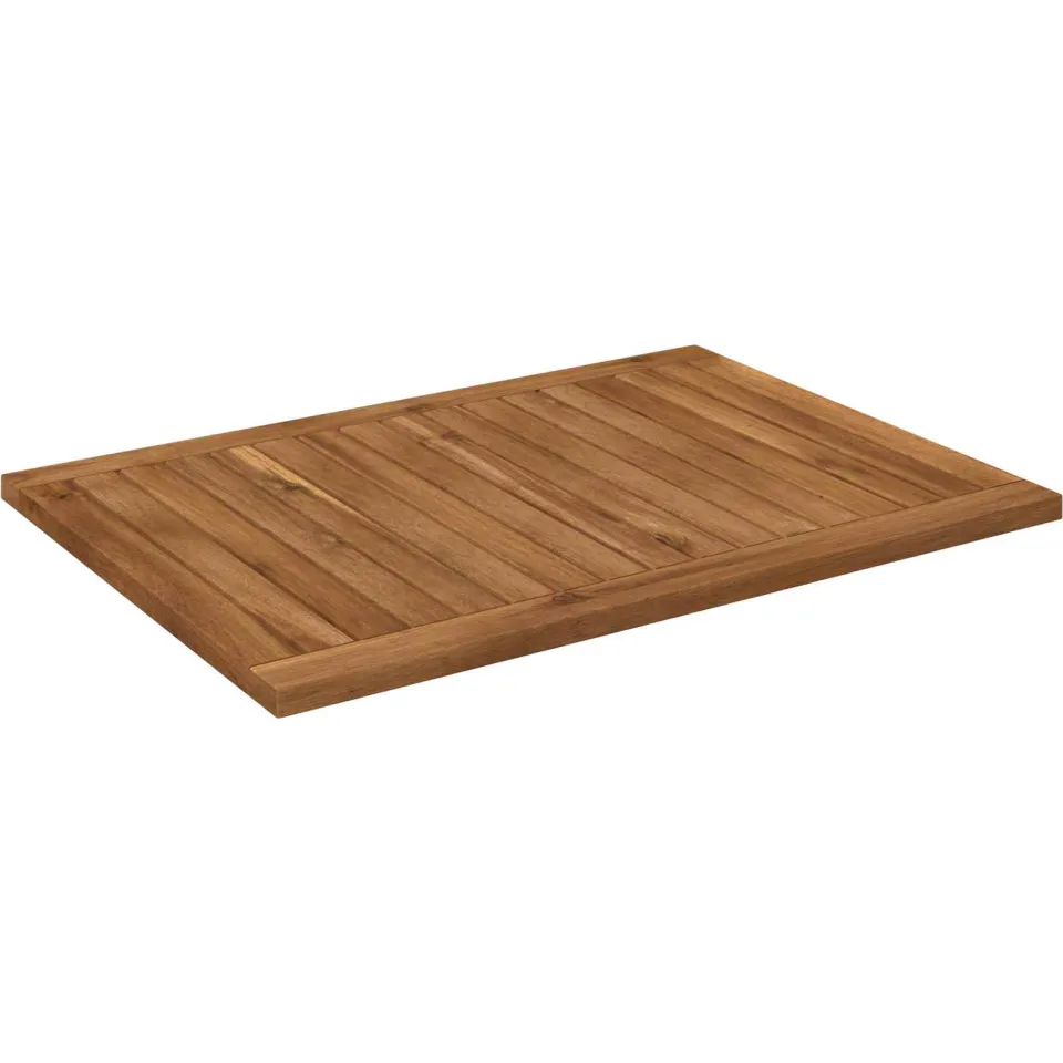 vidaXL Tafelblad LAREN 68,5 x 49 x 2 cm Rechthoekig Massief Acaciahout Bruin