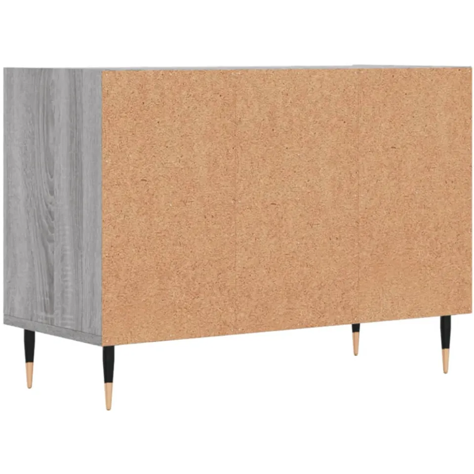 vidaXL Tv-meubel 69,5x30x50 cm bewerkt hout grijs sonoma eikenkleurig, foto 4
