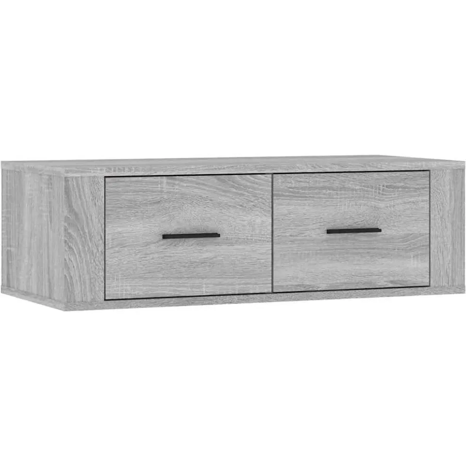 vidaXL Tv-hangmeubel 80x36x25 cm bewerkt hout grijs sonoma eikenkleur
