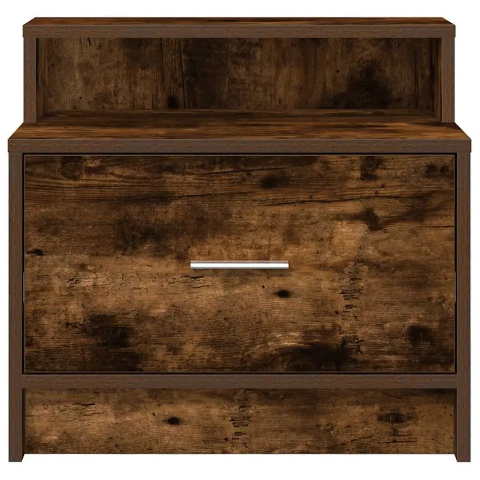 vidaXL Nachtkastjes 2 st met lade 51x31x47 cm gerookt eikenkleurig, foto 4