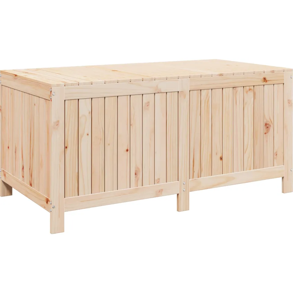 vidaXL Tuinopslagdoos 359 L Massief grenenhout 146,5 x 68 x 63 cm tan, foto 3