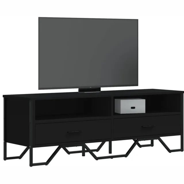 vidaXL Tv-meubel 122x34x41 cm bewerkt hout zwart