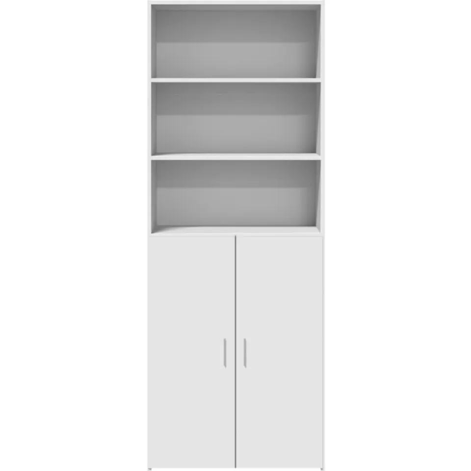 vidaXL Hoge kast 70x42,5x185 cm bewerkt hout wit, foto 4