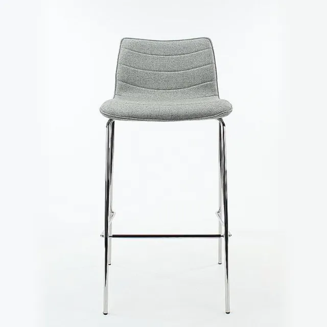 Workliving Verona Barkruk 75 cm - Wolvilt Fenice 455 zachtgroen - frame zwart Groen - Zwart