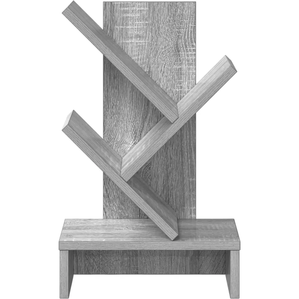 vidaXL Boomvormige boekenplank met 3 planken 30 x 18 x 48 cm grijs, foto 4