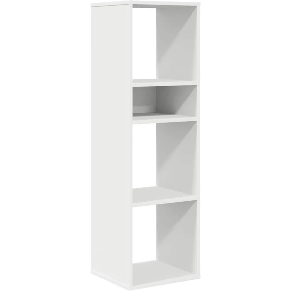 vidaXL Boekenkast 34x31x112 cm bewerkt hout wit, foto 3