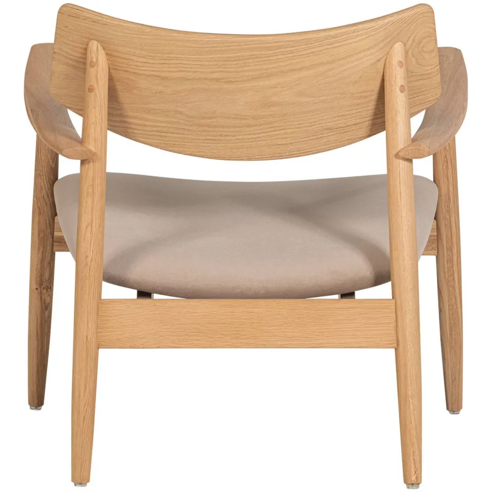 WOOOD Bask Fauteuil - Walnoothout - Bruin - 72x69x70, foto 4