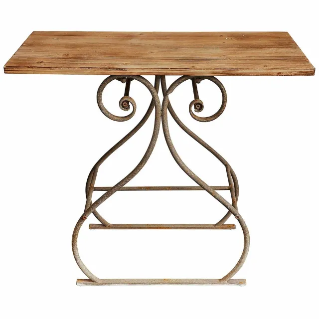 Loberon Wandtafel Clermontis antiekgrijs/bruin