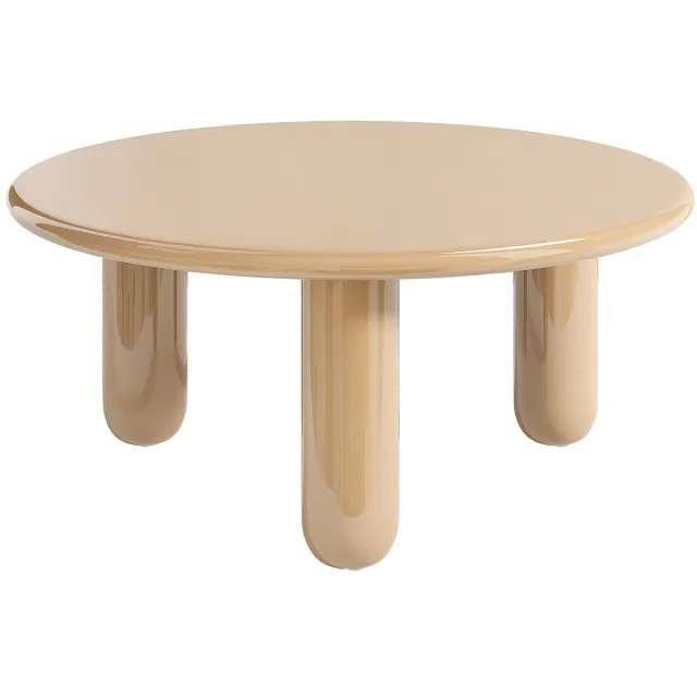 Vente-unique Salontafel van MDF - Gelakt beige - BENESA