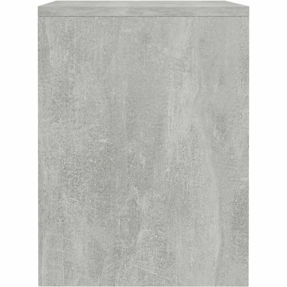 vidaXL Nachtkastjes 2 st 40x30x40 cm bewerkt hout betongrijs grijs, foto 4