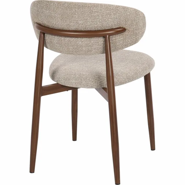 HTfurniture eetkamerstoelen-Taupe color Beige