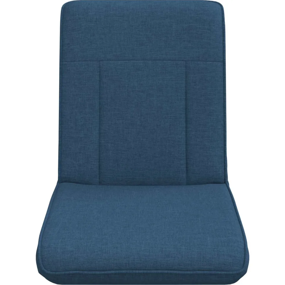 vidaXL Verstelbare vlo stoelen Blauw Stof