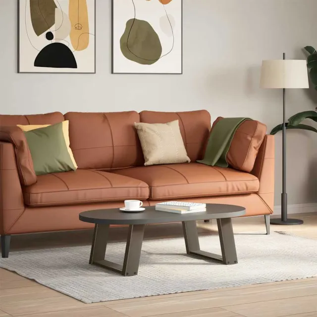 vidaXL Salontafelpoten 2 st U-vormig 50x(30-31) cm staal naturel Bruin