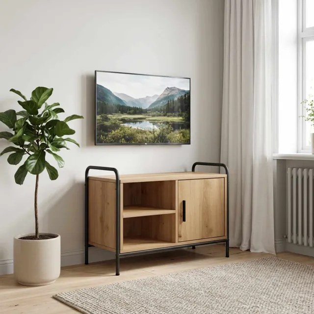 vidaXL Tv-meubel 67,5 x 33 x 50 cm Artisanaal eiken, foto 2