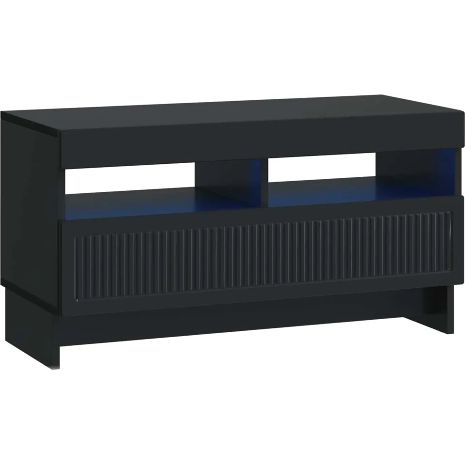 vidaXL LED tv-meubel EDE 81 x 35 x 43 cm Zwart