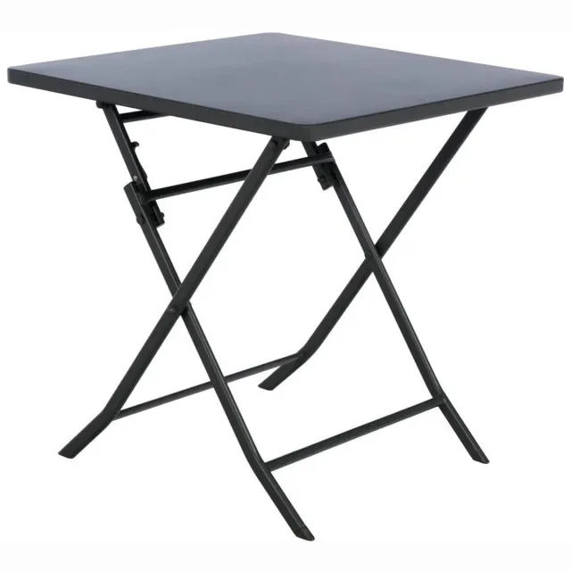 Hespéride Vierkante opvouwbare tuintafel voor 2 personen GREENSBORO Gris graphite