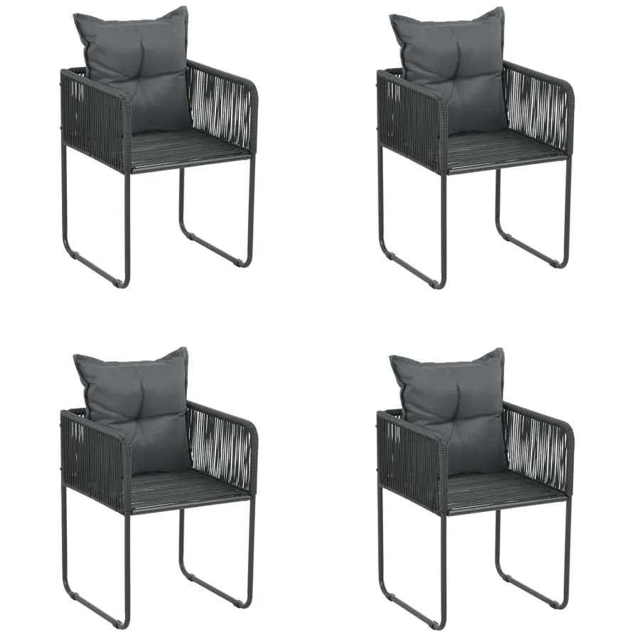 vidaXL 5-delige Tuinset zwart, foto 3