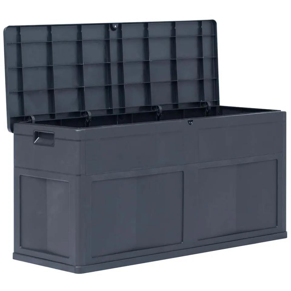 vidaXL Opbergkist 320 L zwart, foto 4