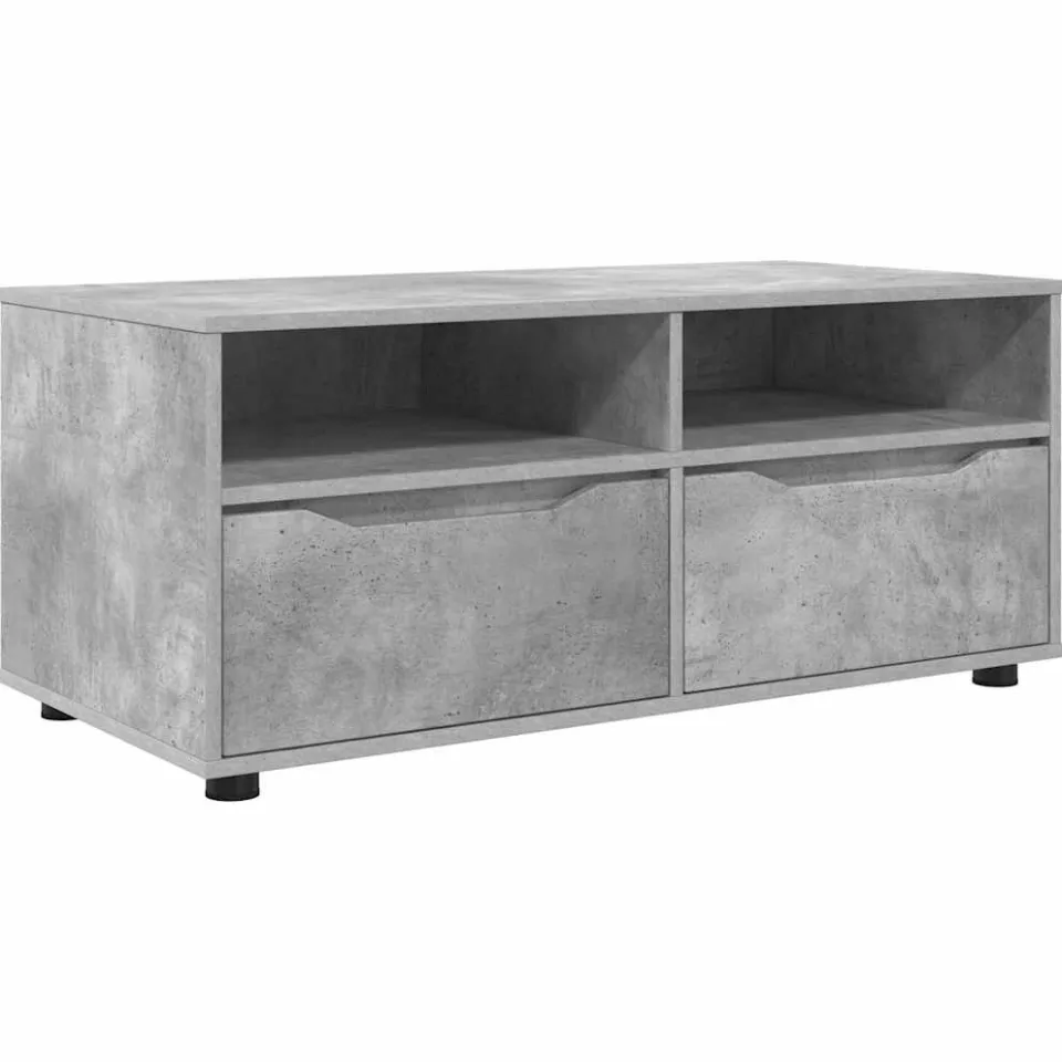vidaXL TV-kast 100 x 48 x 43 cm Beton Grijs Bewerkt hout, foto 3