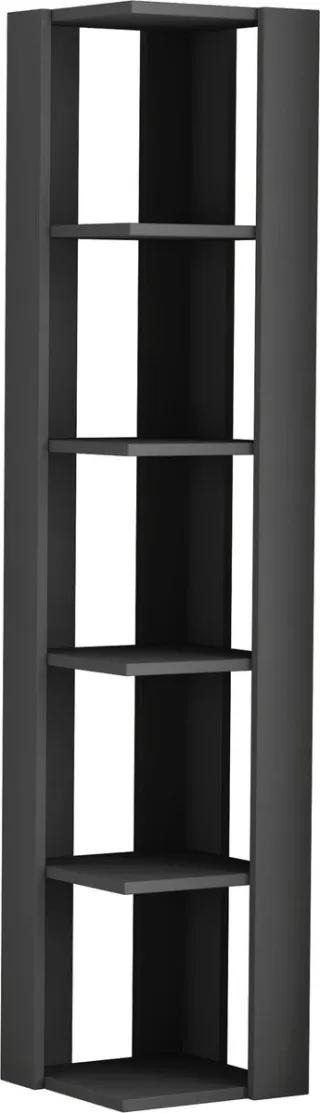 Hocus Picus Boekenkast 6 Planken - Antraciet - 32x32x161 cm