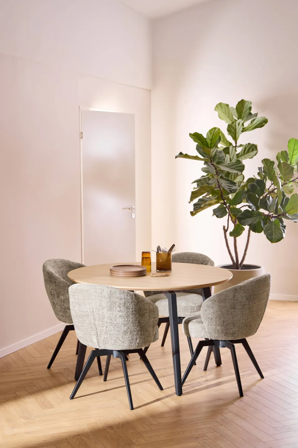 Wehkamp Home Danique eetkamerstoel beige, foto 3