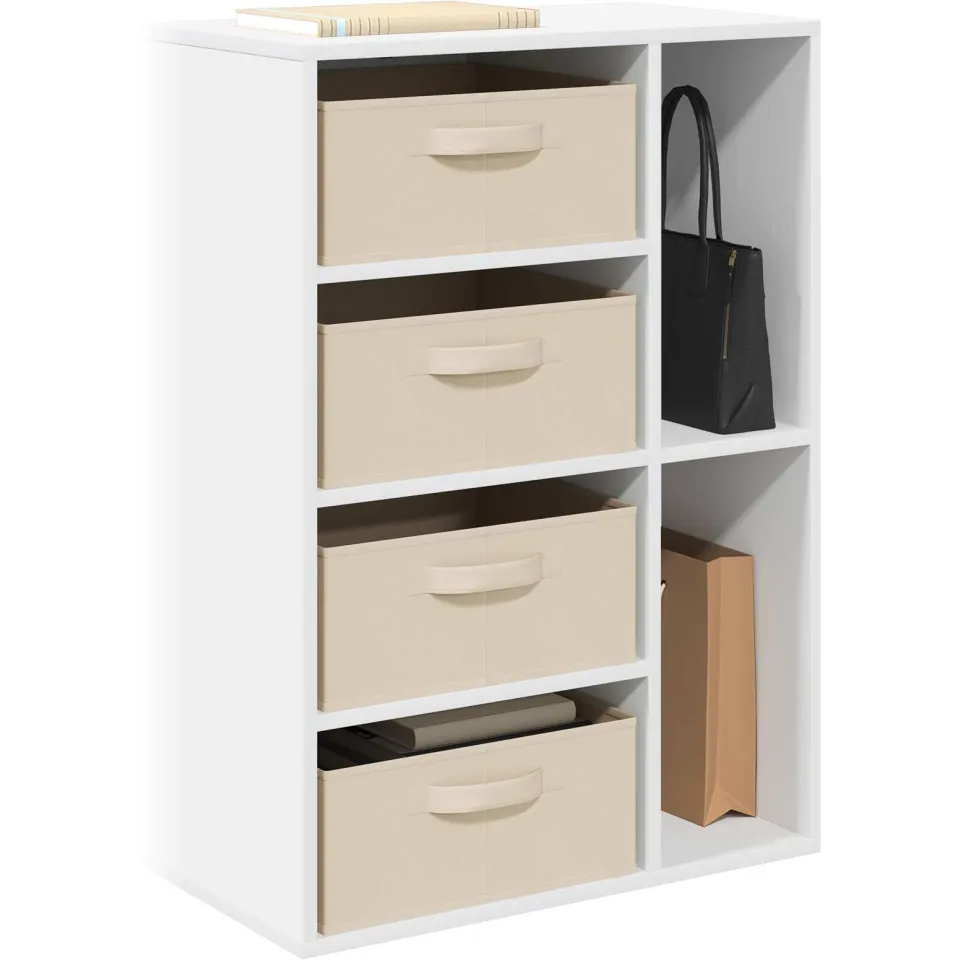 vidaXL Dressoir Wit 60 x 33,5 x 84 cm, foto 2