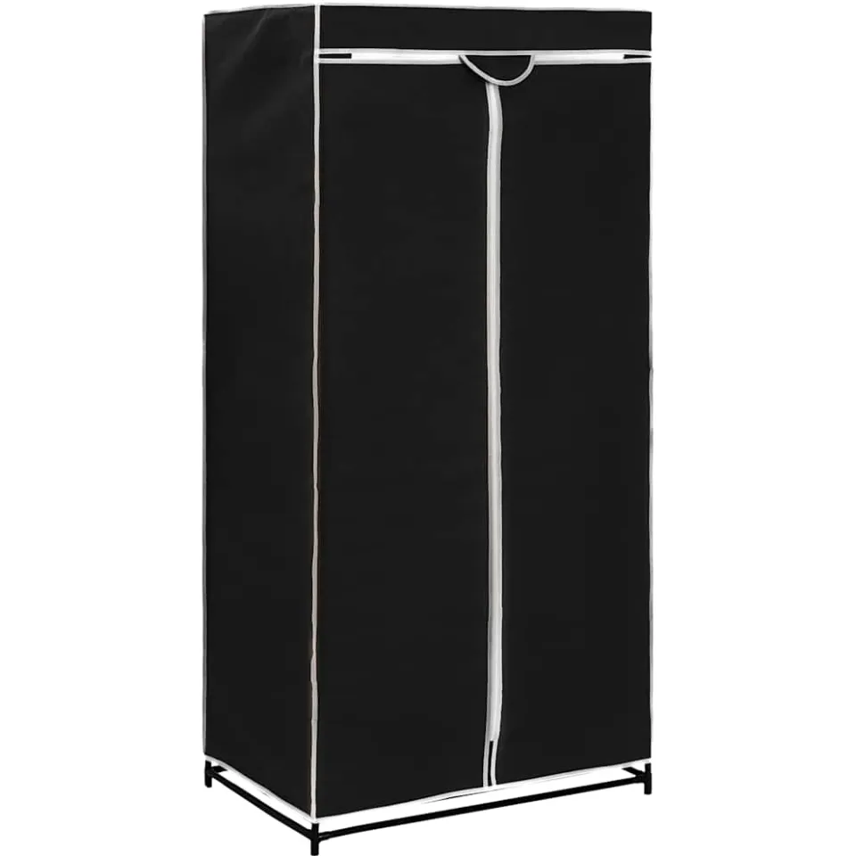 vidaXL Kledingkasten 2 st 75x50x160 cm zwart, foto 3