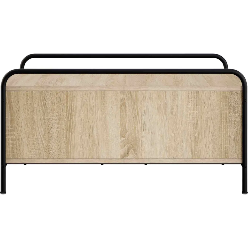 vidaXL Salontafel Sonoma Eiken 90 x 90 x 41 cm Bewerkt hout, foto 4