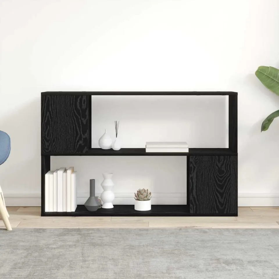 vidaXL Tv-meubelset 100 x 24 x 63 cm Zwart Bewerkt hout, foto 3