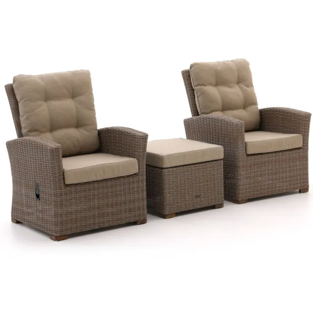 Intenso Furniture Intenso Mazzano lounge balkonset 3-delig taupe, foto 2