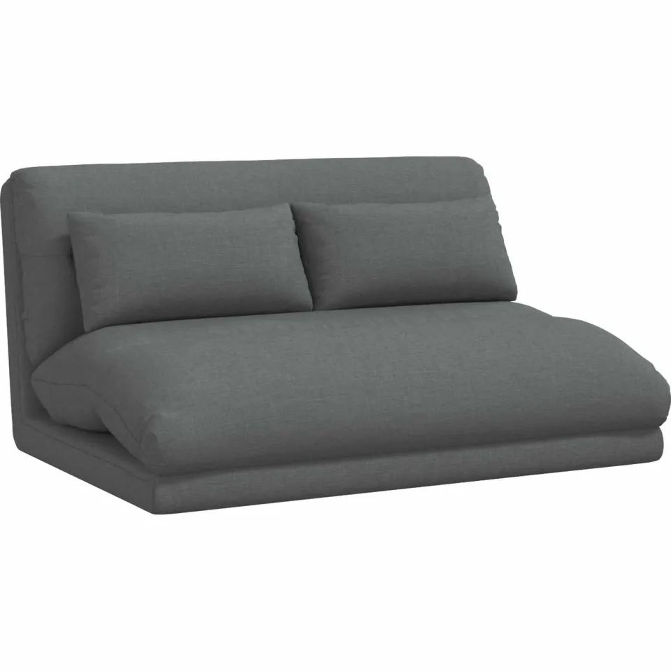 vidaXL Verstelbare vlo stoelen Donkergrijs Stof
