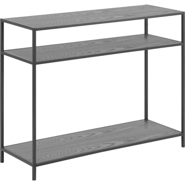 Lisomme Vic houten sidetable zwart - 100 x 35 cm