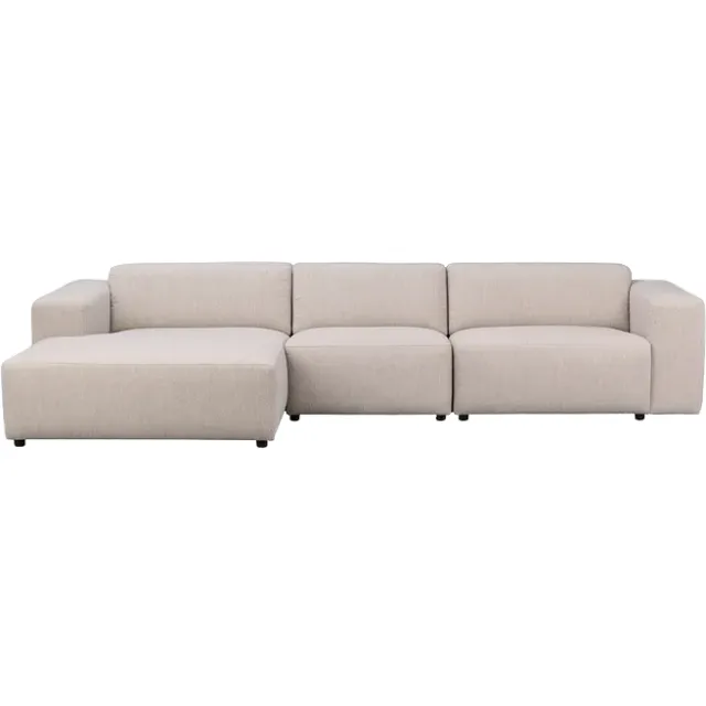Rowico Home Willard gestoffeerde 4-zits hoekbank lichtbeige - links - 312 cm