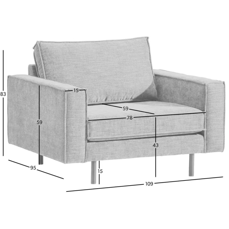 NOUS Living Lexington loveseat beige Rebel Beige