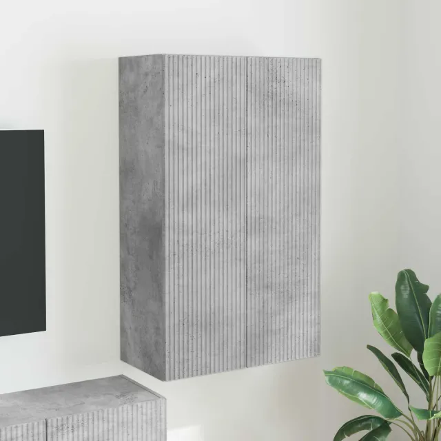 vidaXL TV-wandkast 59,5 x 31 x 100 cm Beton Grijs Bewerkt hout, foto 2