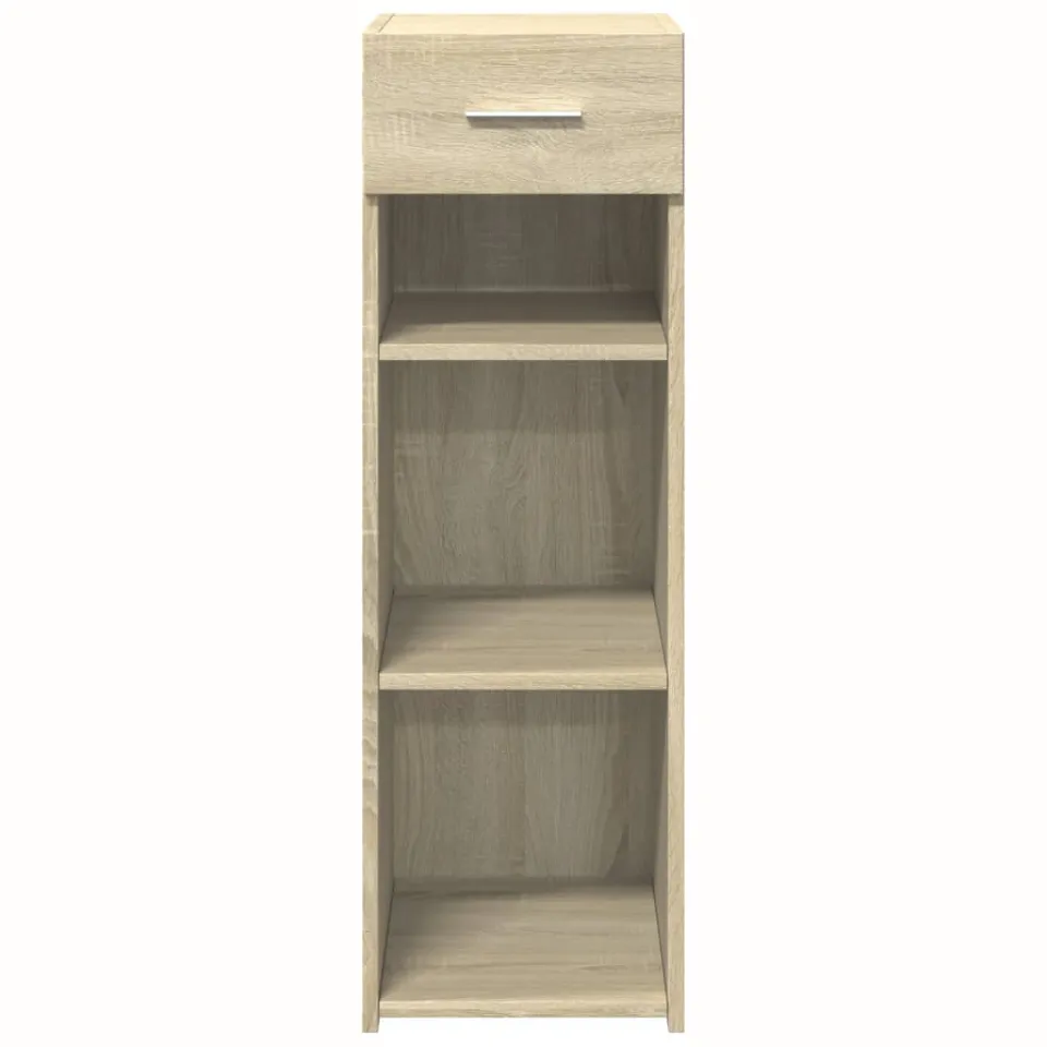 vidaXL Dressoir 30x42,5x93 cm bewerkt hout sonoma eikenkleurig Bruin