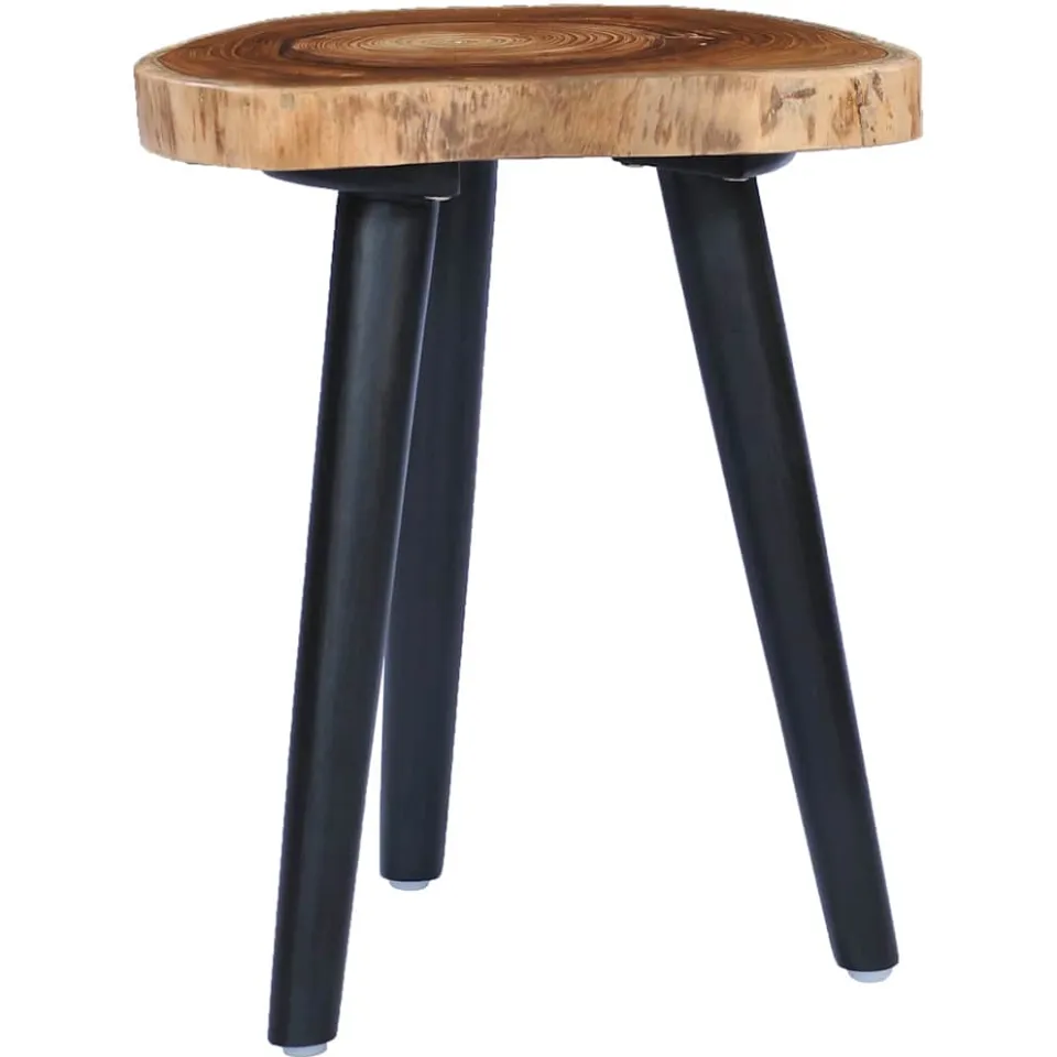 vidaXL Salontafel 40x45 cm massief teakhout bruin, foto 3