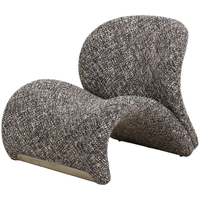 Artichok Gaia lounge fauteuil donkerbruin gemêleerd bruin, foto 2