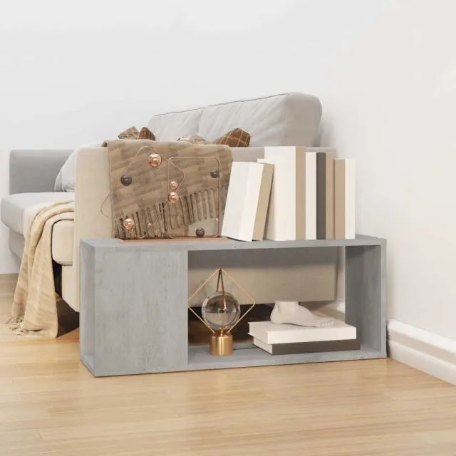 vidaXL Tv-meubel 80x24x32 cm bewerkt hout betongrijs grijs, foto 2