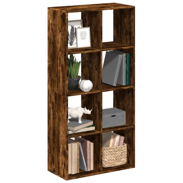 vidaXL Kamerscherm / boekenkast 69,5x29x137,5 cm hout gerookt eiken Bruin