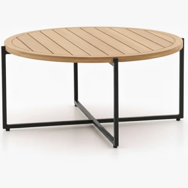 Apple Bee Condor Lounge Koffietafel | Ø 94 cm | Naturel Teak