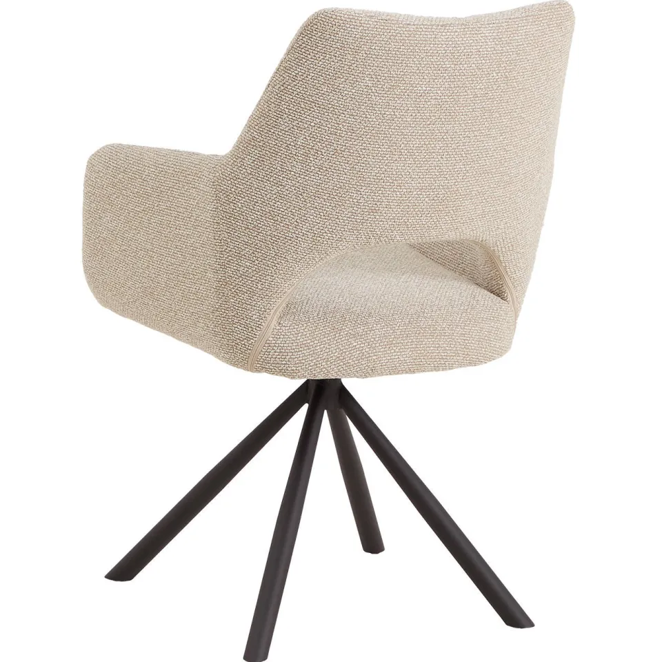 NOUS Living Ava eetkamerstoel beige, foto 4