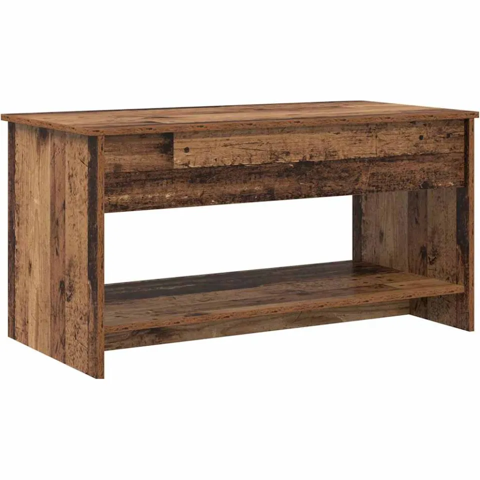 vidaXL Salontafel Oud Hout 80 x 50,5 x 41,5 cm Bewerkt hout bruin, foto 3