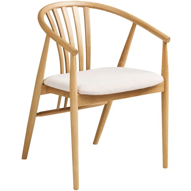 House Nordic Eetkamerstoel Agustin - Naturel/Zand