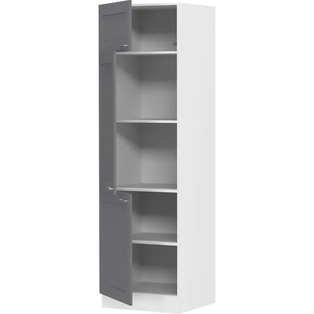 Vcm keukenkast breedte 60 cm hoog keukenblok keukenmeubels landhuis Colura Wit / Antraciet