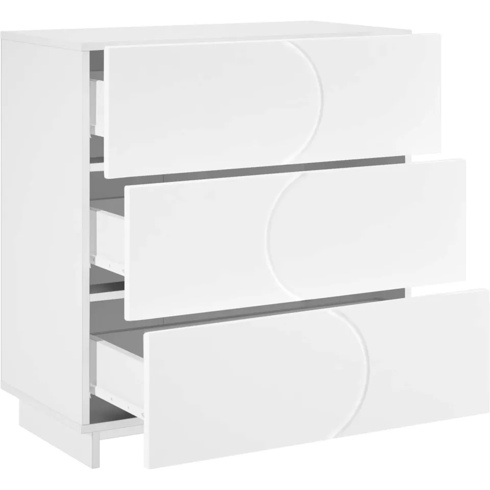 vidaXL Dressoir Wit 70 x 38 x 75 cm Bewerkt hout, foto 2